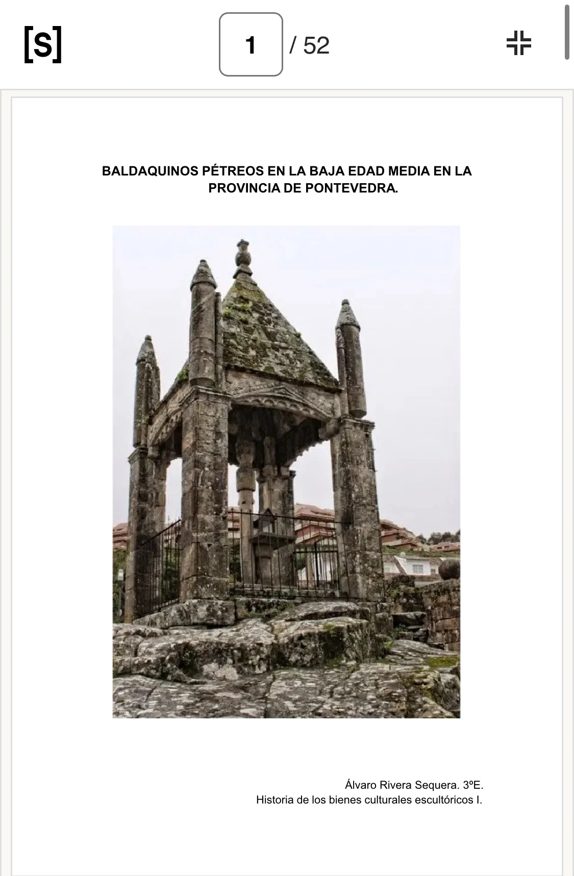 Rivera Sequera, Álvaro. Baldaquinos pétreos en la Baja Edad Media en la provincia de Pontevedra